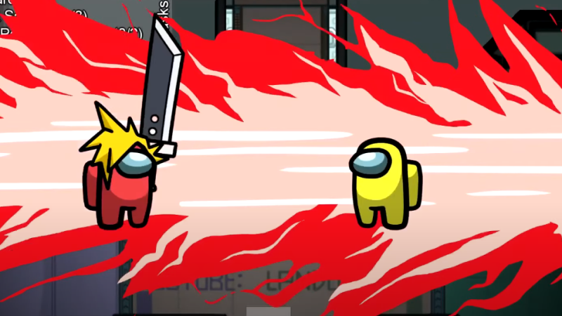 私たちの間では、ファンビデオでMinecraft、Final Fantasyなどと交差しています