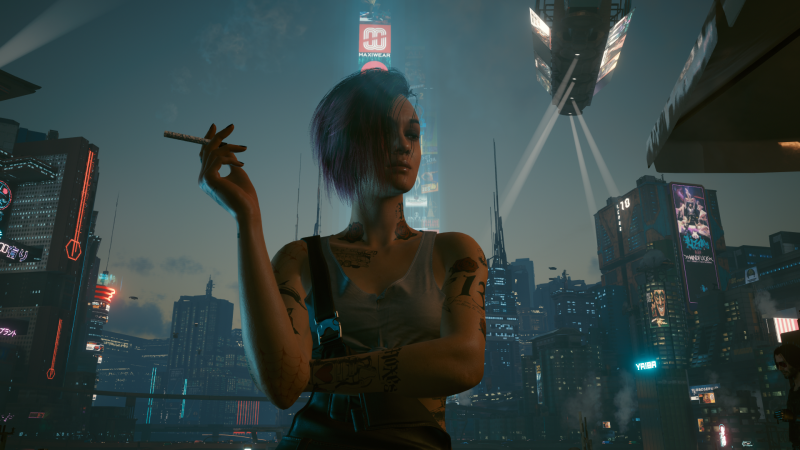 CyberPunk 2077 modは、男性Vをロマンスジュディに完全に声を出すことを可能にします、CDPRはそれがコンテンツをカットしていないと言います