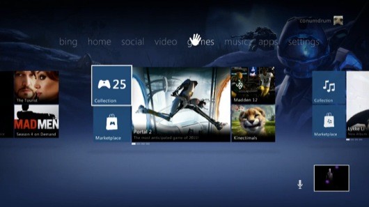 新しいXbox 360ダッシュボード「Twist Control」が発表されました