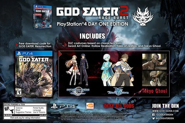この夏に到着する2つのGod Eater Remakes