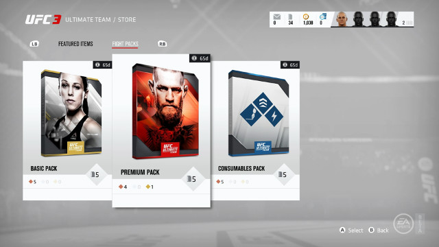 EA UFC 3のUltimateチームは、Pay-to-Win Loot Boxesの上に構築されています