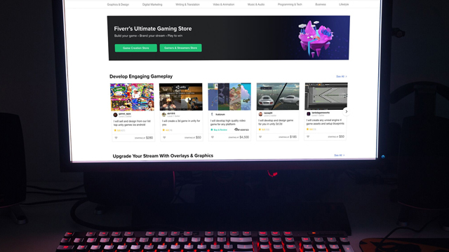 ビデオゲームの作成に焦点を当ててFiverr GamingStoreが発売されます